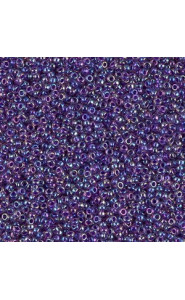 Miyuki rocailles Perlen 15/0 - Purple lined amethyst ab 15-356